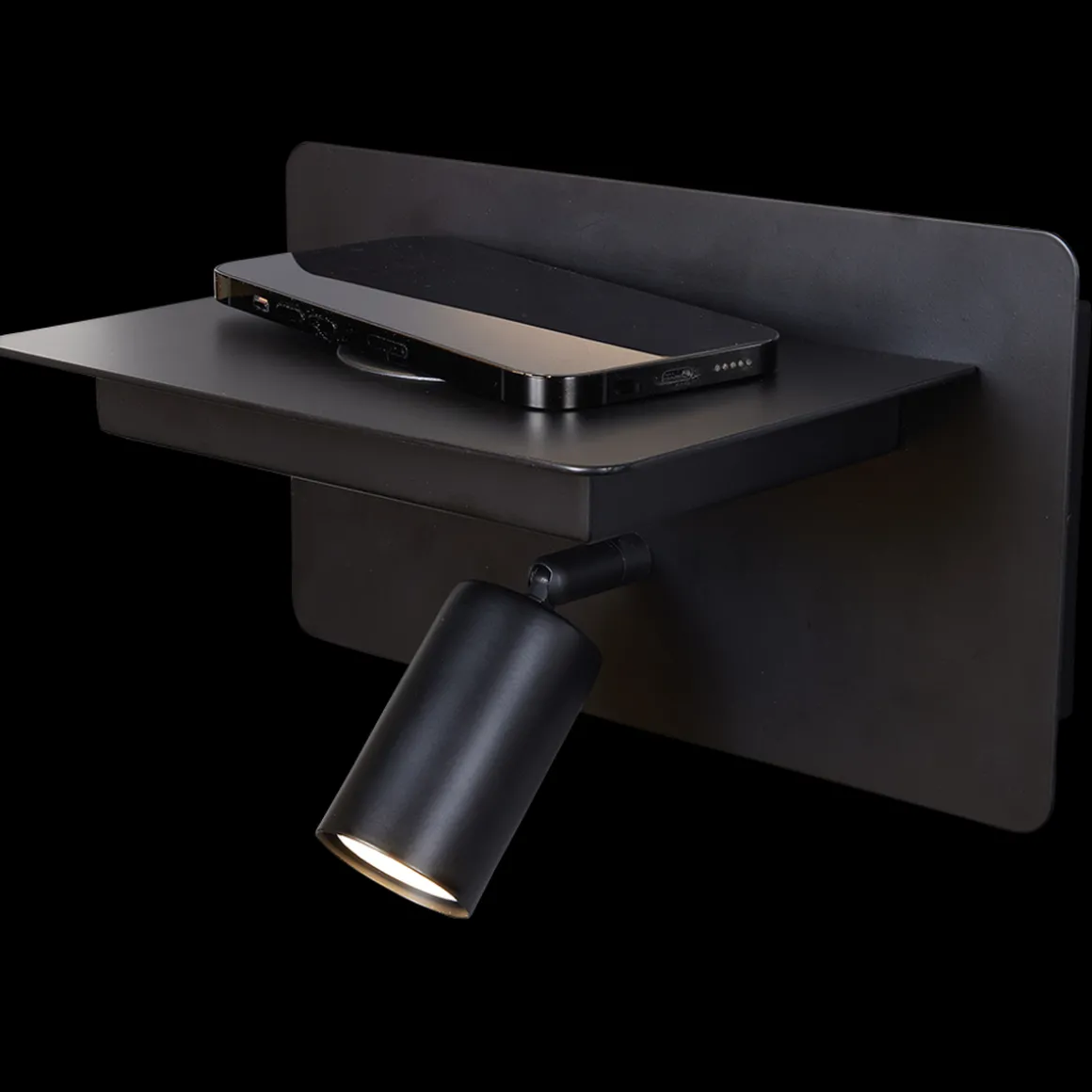 Ace vegglampe med trådløs lading USB A og C