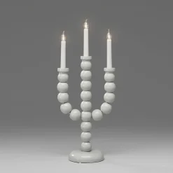 Adventsstake 3 armet - Grå