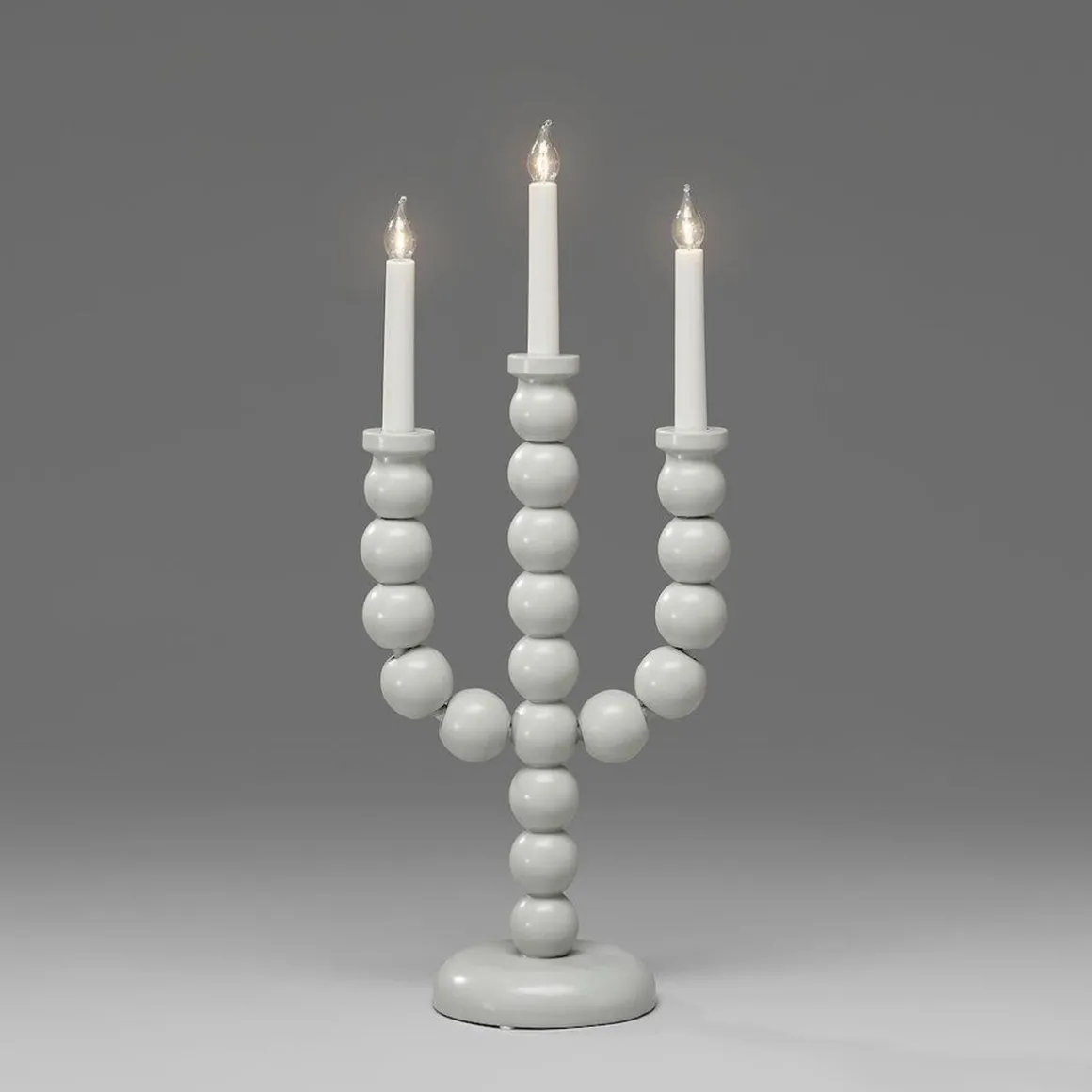 Adventsstake 3 armet - Grå