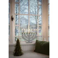 Adventsstake 7 armet - Grå