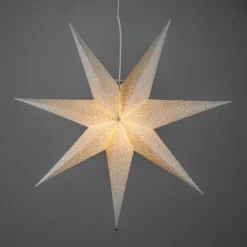 Adventstjerne 80 cm med broderi