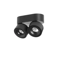 Aim Spot Double Tak/Veggspot 2x13W dimbar 2700k - Svart