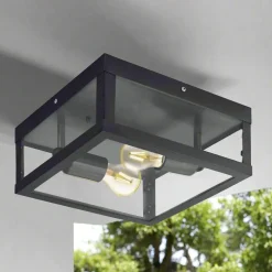 Alamonte utendørs taklampe IP44 - Svart