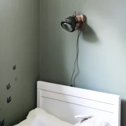 Alaska vegglampe metall/tre