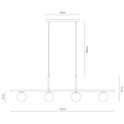 Alice takpendel 4-lys