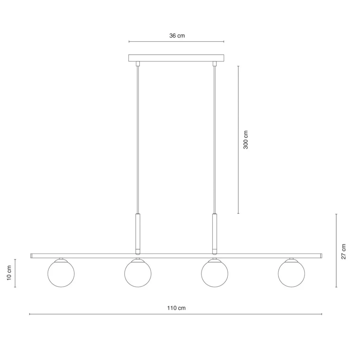 Alice takpendel 4-lys