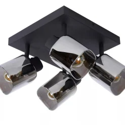 Alion Taklampe 4 - Røykfarget/Svart