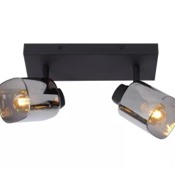 Alion Taklampe 2 - Røykfarget/Svart