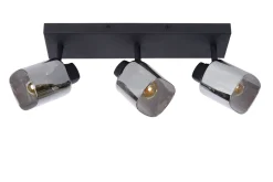 Alion taklampe 3 - Røykfarget/Svart