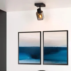 Alion Taklampe - Røykfarget/Svart