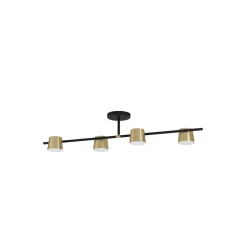 Altamira taklampe 4 lys - Svart/Messing