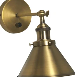 Anton vegglampe - Antikk messing