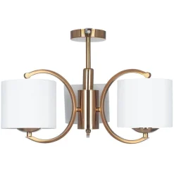 Arcadia taklampe 3 arm - Messing