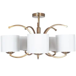 Arcadia taklampe 5 arm - Messing