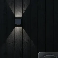 Argos vegglampe opp/ned 4 Watt 3000 Kelvin - Mørk grå - Grå