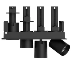 Aria mini flex K4 downlight justerbar 4x5W 3000K RA90 Dimbar - Svart