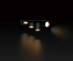 Aria mini flex K4 downlight justerbar 4x5W 2700K RA90 Dimbar - Hvit