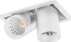 Aria mini flex K2 downlight justerbar 2x5W 30000K RA90 Dimbar - Hvit