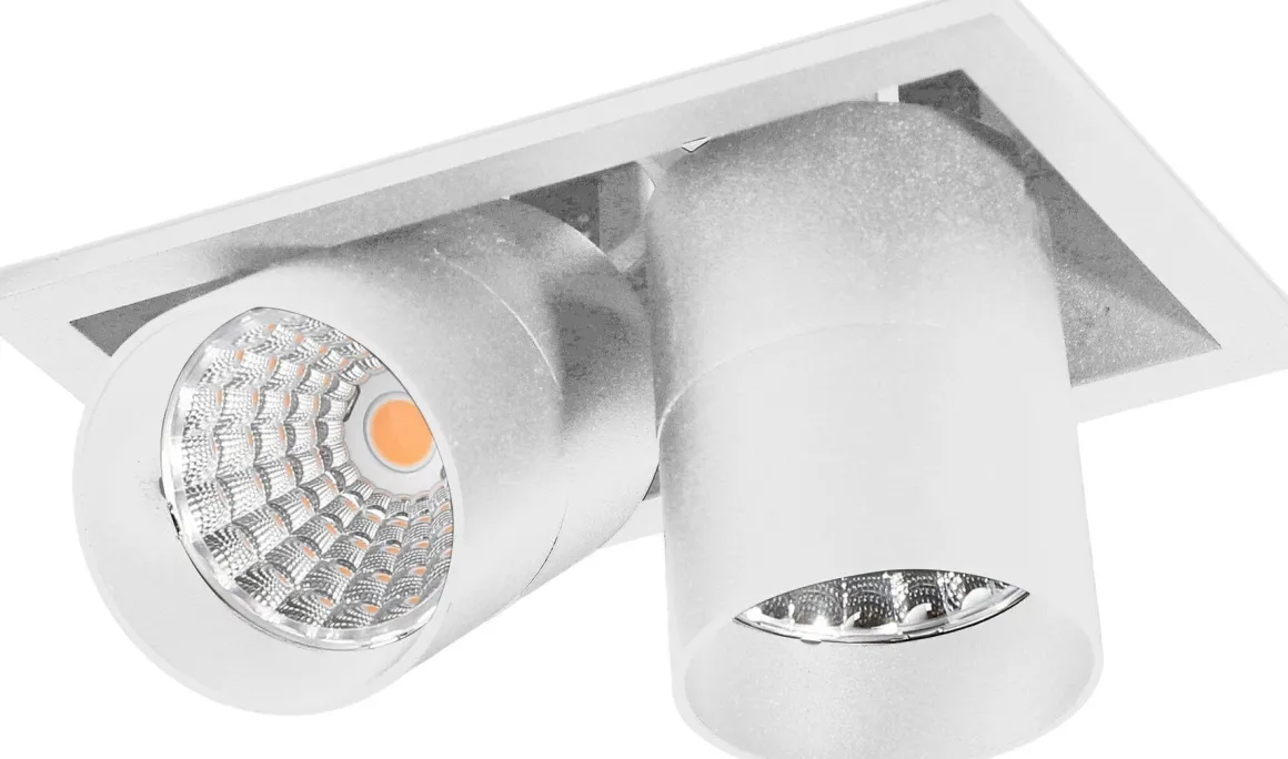 Aria mini flex K2 downlight justerbar 2x5W 30000K RA90 Dimbar - Hvit