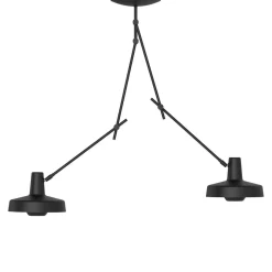 Arigato dobbel taklampe - Svart