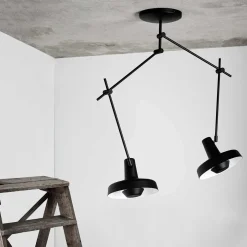 Arigato dobbel taklampe - Svart