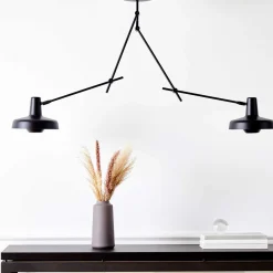 Arigato dobbel taklampe - Svart