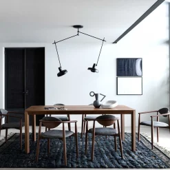 Arigato large dobbel taklampe - Svart