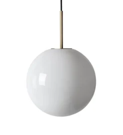 Arkivlampe 4014 25 cm - Hvit - Messing