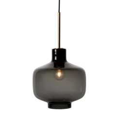 Arkivlampe 4180 - Large - Røykfarget - Matt Messing