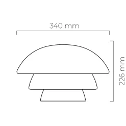 Arkivlampe 4006 Large - Hvit - Sort