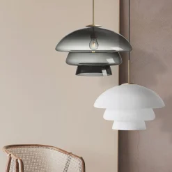 Arkivlampe 4006 Large - Matt Hvit - Messing