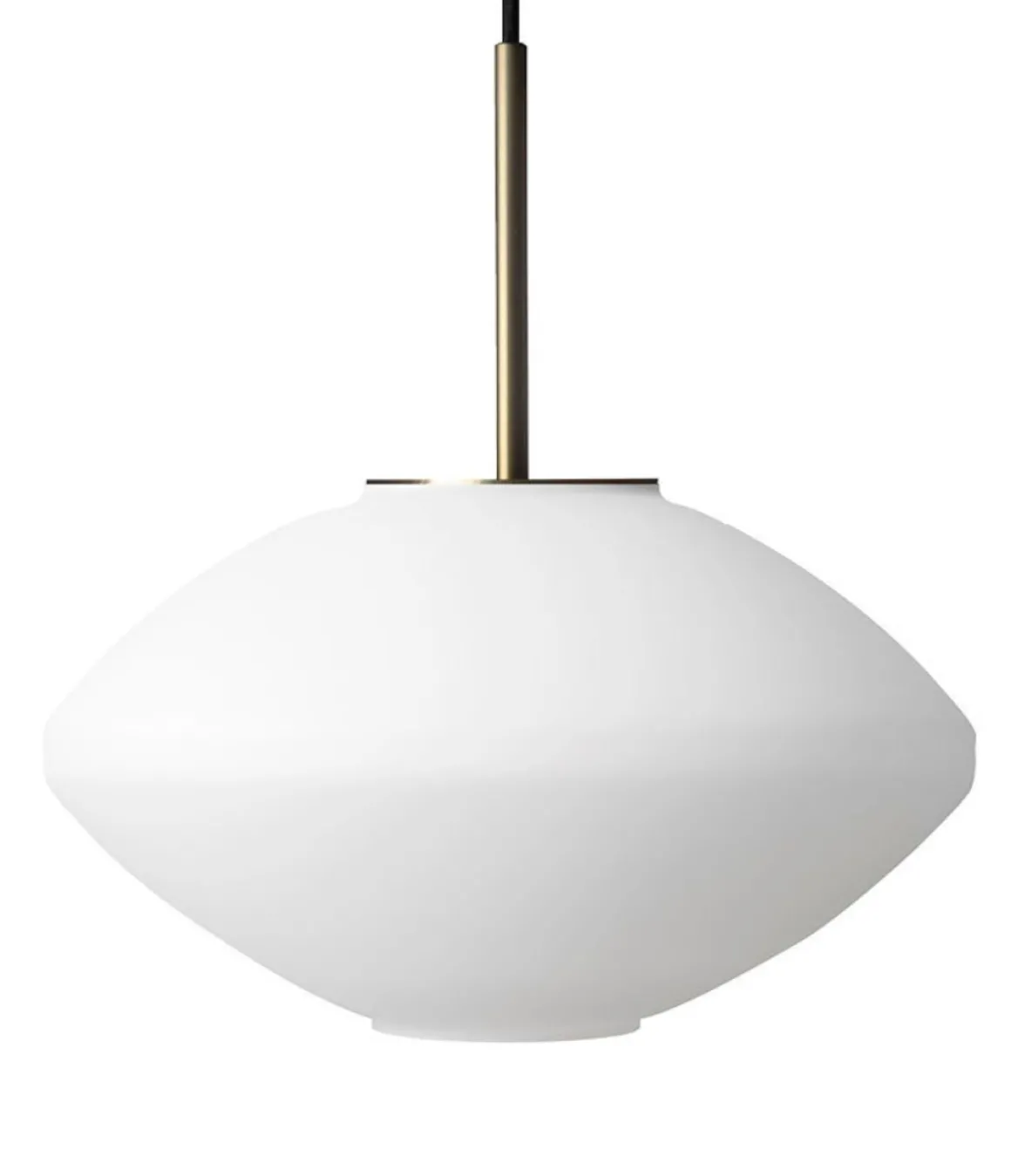 Arkivlampe 4280 Matt Hvit Sandblåst - Messing