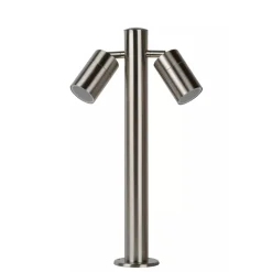 Arne pullert utendørs 2 arm IP44 GU10 50 cm - Satin Krom