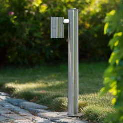 Arne pullert utendørs IP44 GU10 50 cm - Satin Krom