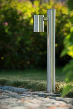 Arne pullert utendørs IP44 GU10 50 cm - Satin Krom