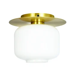 Arp taklampe 20 cm - Opal/Messingfarget