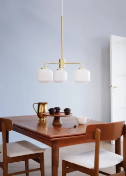 Arp takpendel 3 armet - Opal/Messingfarget