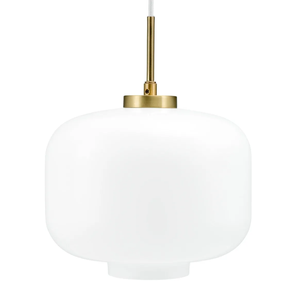 Arp takpendel 30 cm - Messing/Opal glass