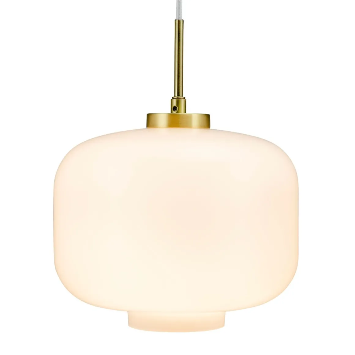 Arp takpendel 30 cm - Messing/Opal glass