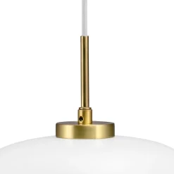 Arp takpendel 30 cm - Messing/Opal glass