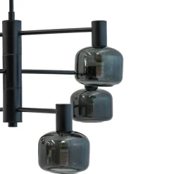 Arp takpendel 6-lys - Svart/Røykfarget