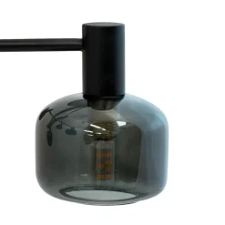 Arp takpendel 6-lys - Svart/Røykfarget