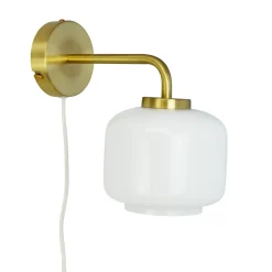 Arp vegglampe - Opal/Messingfarget