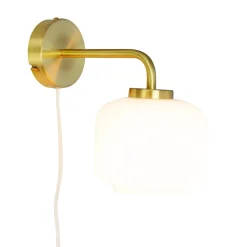 Arp vegglampe - Opal/Messingfarget