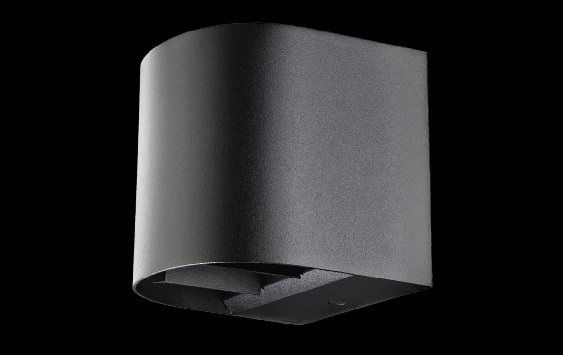 Artes round vegglampe opp/ned utendørs IP65 8W 2700K Dimbar