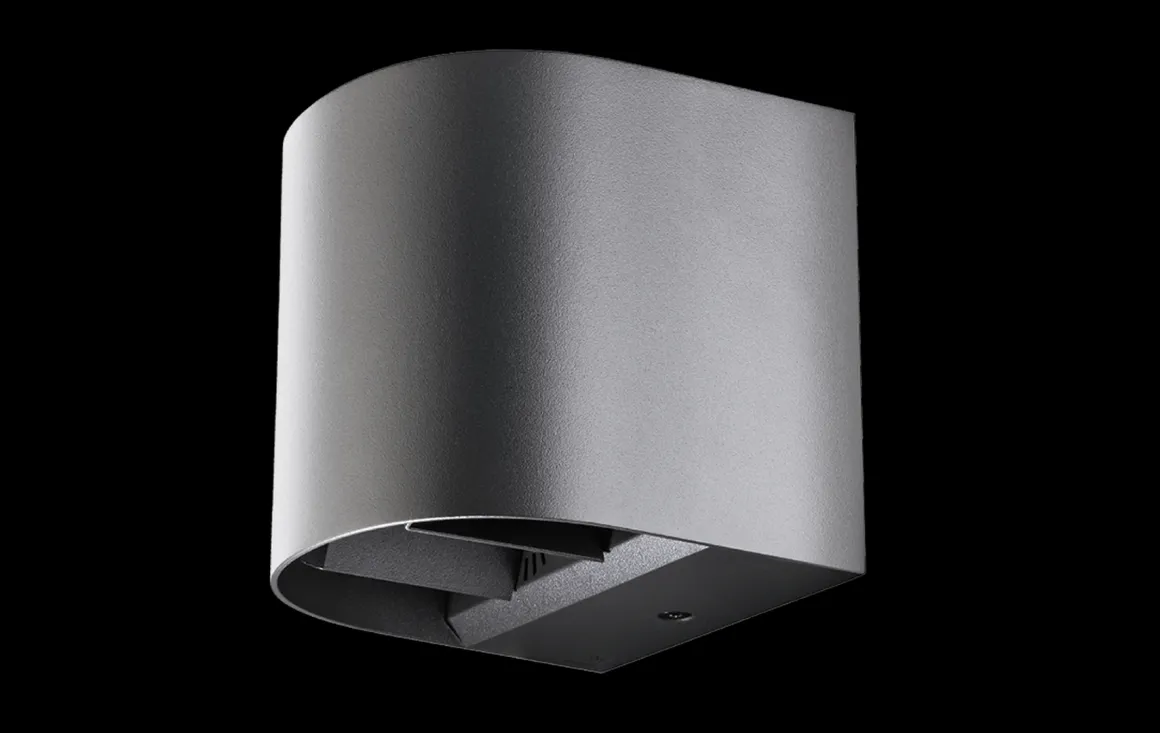 Artes round vegglampe opp/ned utendørs IP65 8W 2700K Dimbar