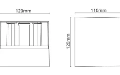 Artes vegglampe utendørs IP65 2700K dimbar