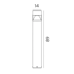 Arvika 891 pullert 12,7W LED 89 cm