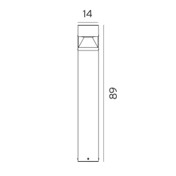 Arvika 891 pullert 12,7W LED 89 cm