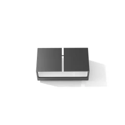 Ask vegglampe opp/ned utendørs 11W 2700K IP65 - Svart